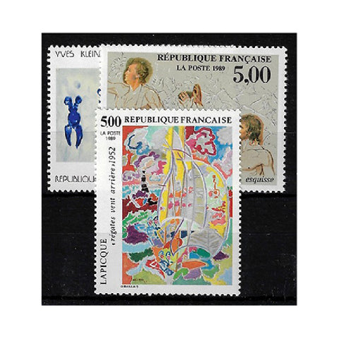 France 1989 Art, u/m SG2858-60