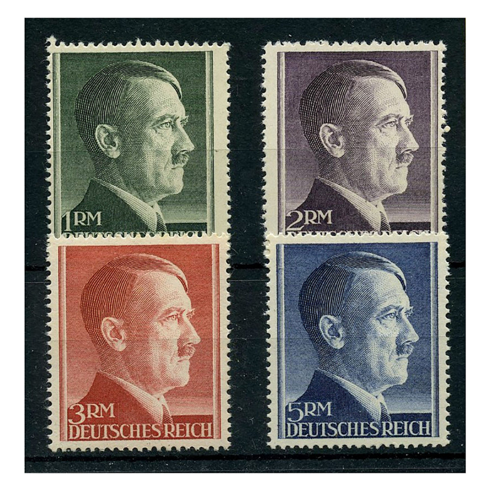 Germany 1944 1m 5m Hitler heads perf 14 u m. SG799a 802a The