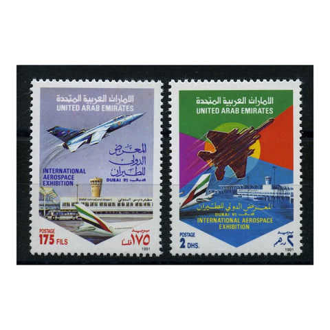 UAE 1991 Aerospace Exhibition, u/m. SG357-58