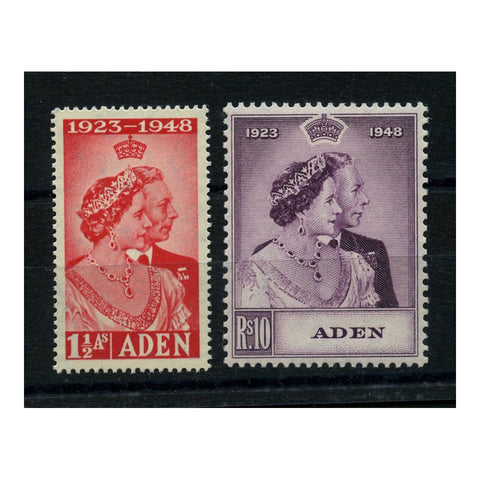 Aden 1948 Silver Wedding, mtd mint. SG30-31