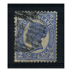 Queensland 1897-1908 2d Deep blue, cracked plate, fine used. SG235a