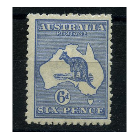 Australia 1915-29 6d Ultramarine (3rd wmk), die II, fine mtd mint. SG38