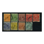 Australia 1931-36 Definitive set, inc 2d bklt stamp, good to fine cds used. SG124-31_AUST0124UA