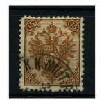 Bosnia 1879-88 15h Brown, type I, D, perf 12x12-1/2, cds used. SG53