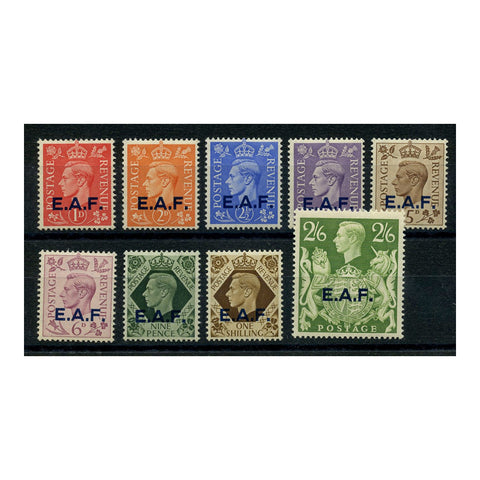 Br. Occ. Somalia 1943-46 EAF set to 2/6d, fine mtd mint. SGS1-9