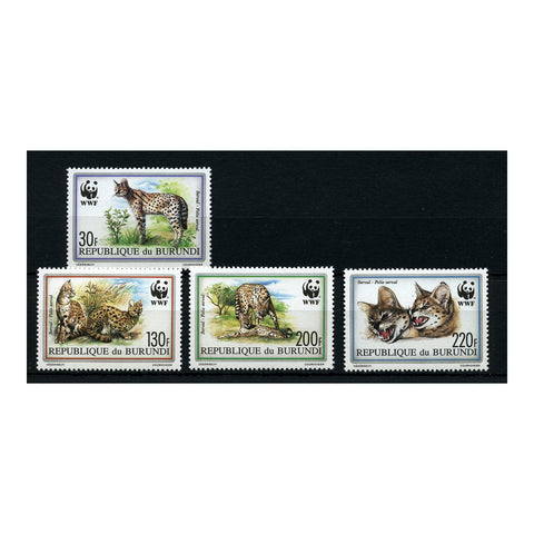 Burundi 1992 The Serval (WWF) u/m. SG1543-6_BURU1543M