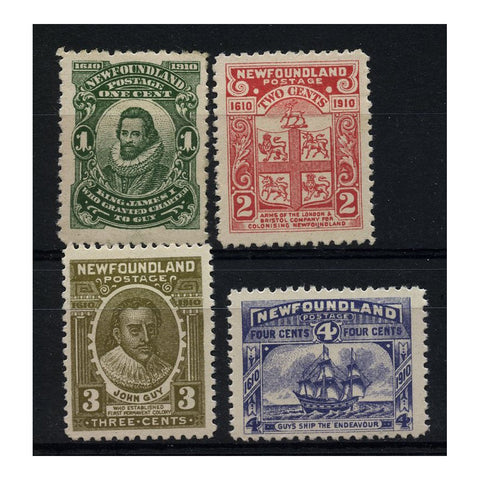 NFLND 1910 Colonization short set to 4c, fresh mtd mint. SG95-98