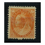 Canada 1898-1902 8c Brownish-orange, fresh mtd mint, faulty. SG162