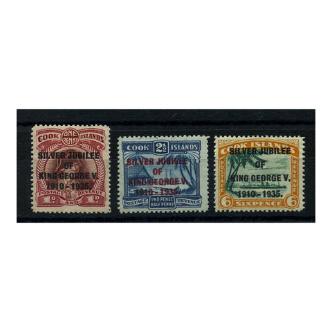 Cook Is 1935 Silver Jubilee, mtd mint. SG113-15_COOK0113MM
