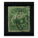 Costa Rica 1863-75 4r Green, cds used. SG4_COST0004U