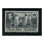 Falklands 1938-50 2/6d Slate (Penguins), u/m. SG160