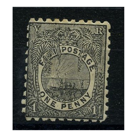 Fiji 1894 1d Black, perf 10, mtd mint. SG77_FIJI0077MM