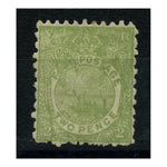 Fiji 1893 2d Green, perf 11x10, mtd mint. SG83_FIJI0083MM