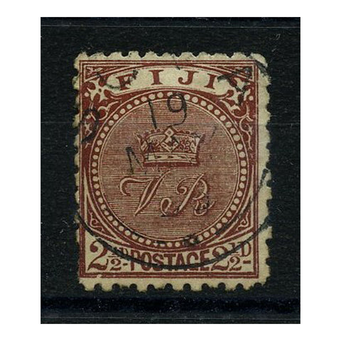 Fiji 1892-93 2½d Chocolate, Perf 11x10, fine cds used. SG84