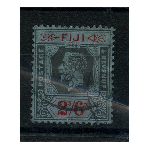 Fiji 1925-27 2/6d Black & red / blue, wmk mult script CA, fine cds used. SG240_FIJI0240U