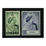 Fiji 1948 Silver Wedding, mtd mint. SG270-71_FIJI0270MM