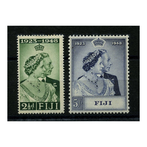 Fiji 1948 Silver Wedding, mtd mint. SG270-71_FIJI0270MM