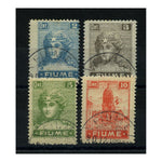 Fiume 1919 2c-10c Defins, 2nd pnt, cds (cto) used. SG52-56_FIUM0052US