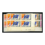 France (CofE) 1963 Council Flag, u/m. SGC7-15 x 4 corner dated blocks