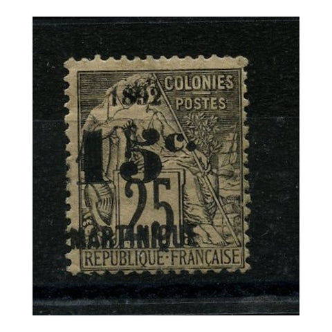 Martinique 1892 15c on 25c Black/rose, mtd mint. SG32_FSME0032MM