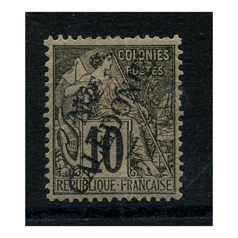 N Caledonia 1892 Ovpt on 10c black / lilac, mtd mint. SG21_FSNC0021MM