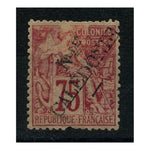 N Caledonia 1892 Ovpt on 75c Carmine / rose, mtdmint, faulty. SG29_FSNC0029MMX