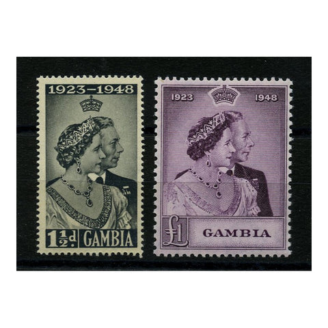 Gambia 1948 Silver Wedding, u/m SG164-65_GAMB0164M
