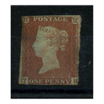 GB 1841 1d Red-brown / blued, near 4 close margins, mint no gum, minor tone. SG8