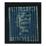 GB 1841 2d Blue, 4 margins, good to fine used with Scottish numeral cancel. SG14