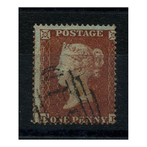 GB 1855-57 1d Red-brown, die II, wmk 4, perf 16, fine used for type. SG26