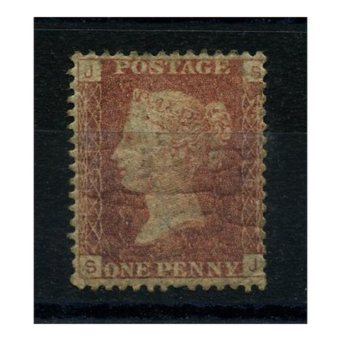 GB 1864-79 1d Rose-red, pl 156, mtd mint, gum crackle. SG43