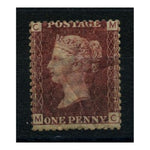 GB 1864-79 1d Lake-red, die 107, mtd mint, heavy gum crackle. SG44