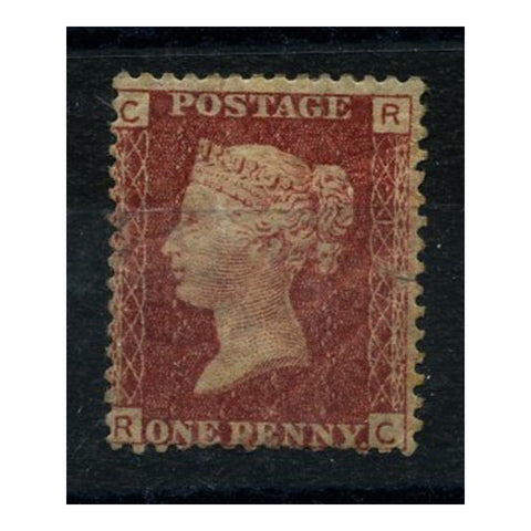 GB 1864-79 1d Lake-red, pl 177, mtd mint, gum crackle. SG44