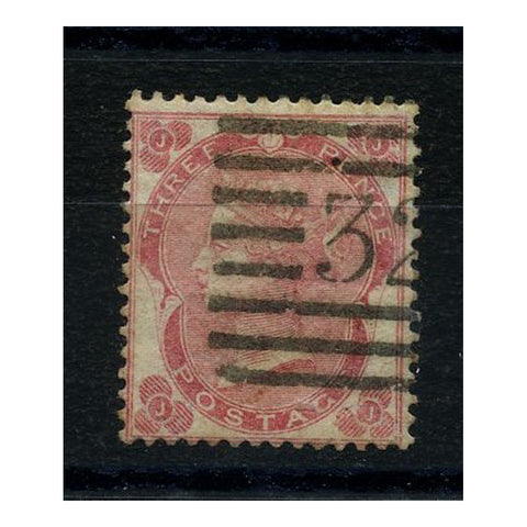 GB 1862-64 3d Pale-rose, wmk emblems, thick ppr, good to fine used. SG77b