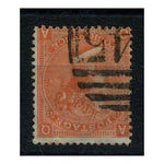 GB 1869 4d Deep-vermillion, pl 11, wmk inverted, fine used. SG95wi