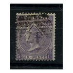 GB 1865-67 6d Lilac, pl 6, wmk 20a, good to fine used. SG97c