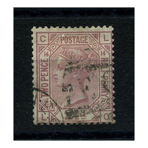 GB 1879-80 2-1/2d Rosy-mauve, pl 14, fine used. SG141