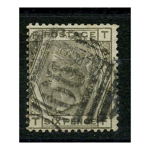 GB 1881-83 6d Grey, plate 18, good to fine used. SG161