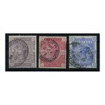 GB 1883-84 2/6d To 10/- Definitive high values basic trio, fine cds used. SG178-83a (range)