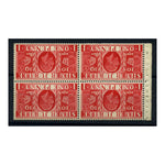 GB 1935 1d Jubilee, bklt pane, wmk inverted, u/m. SG454aw