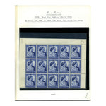 GB 1948 £1 Silver Wedding, 1/2 sheet (15 stamps) inc control & cyl (1) numbers, u/m. SG494