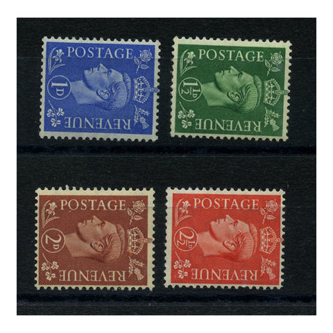 GB 1950-52 Changed colours wmk sideways set, fresh mtd mint. SG504a-07a