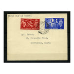 GB 1951 Festival, used on plain addressed FDC. SG513-14