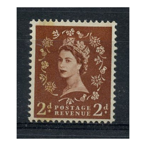 GB 1959 2d Light red-brown, wmk 165 error, mtd mint. SG605a