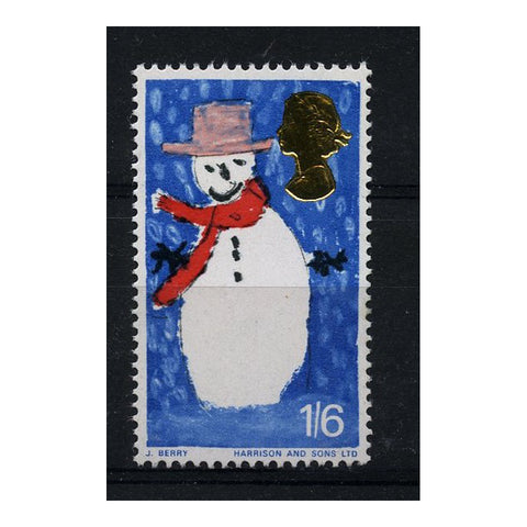 GB 1966 1/6d Snowman, WMK INVERTED, u/m. SG714Wi