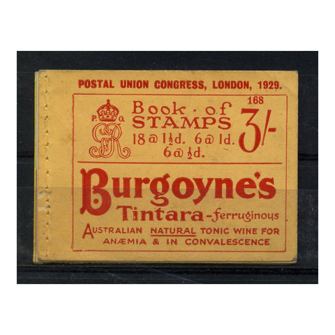 GB 1929 PUC 'Burgoyne's' skeleton bklt. SGBB25