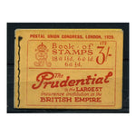 GB 1929 PUC 'Prudential' skeleton bklt. SGBB25