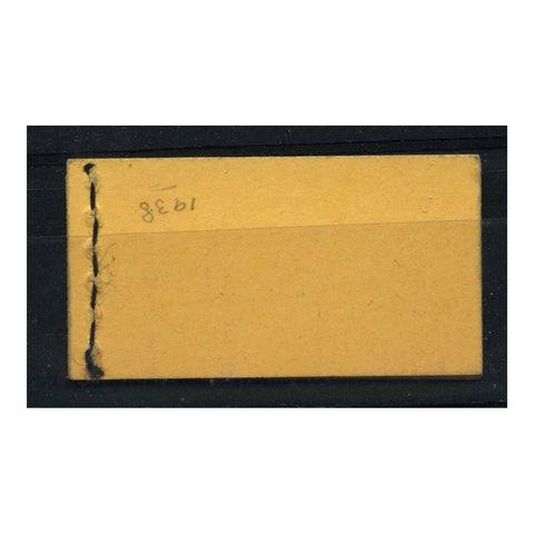 GB 1938 6d Dark colours, buff cover. SGBD1