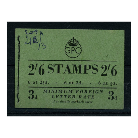 GB August 1948 2/6d Original colours cypher bklt, small annotation on cover. SGBD18 (60)