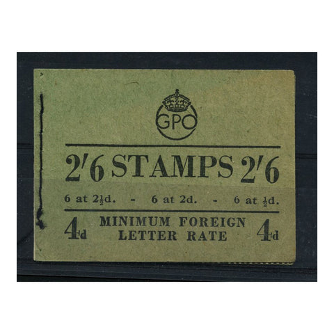 GB December 1950 2/6d Original colours cypher bklt. SGBD18 (86)